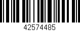 Código de barras (EAN, GTIN, SKU, ISBN): '42574485'