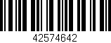 Código de barras (EAN, GTIN, SKU, ISBN): '42574642'
