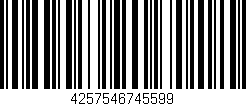 Código de barras (EAN, GTIN, SKU, ISBN): '4257546745599'