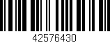 Código de barras (EAN, GTIN, SKU, ISBN): '42576430'