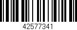 Código de barras (EAN, GTIN, SKU, ISBN): '42577341'