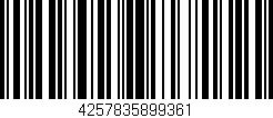 Código de barras (EAN, GTIN, SKU, ISBN): '4257835899361'