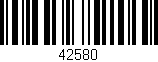 Código de barras (EAN, GTIN, SKU, ISBN): '42580'