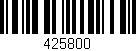 Código de barras (EAN, GTIN, SKU, ISBN): '425800'