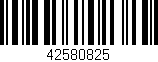 Código de barras (EAN, GTIN, SKU, ISBN): '42580825'