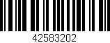 Código de barras (EAN, GTIN, SKU, ISBN): '42583202'