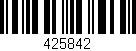 Código de barras (EAN, GTIN, SKU, ISBN): '425842'