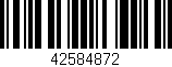 Código de barras (EAN, GTIN, SKU, ISBN): '42584872'