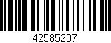 Código de barras (EAN, GTIN, SKU, ISBN): '42585207'