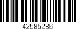 Código de barras (EAN, GTIN, SKU, ISBN): '42585286'