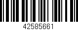 Código de barras (EAN, GTIN, SKU, ISBN): '42585661'