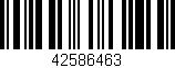 Código de barras (EAN, GTIN, SKU, ISBN): '42586463'