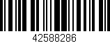 Código de barras (EAN, GTIN, SKU, ISBN): '42588286'