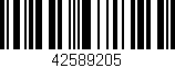 Código de barras (EAN, GTIN, SKU, ISBN): '42589205'