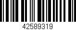 Código de barras (EAN, GTIN, SKU, ISBN): '42589319'