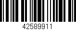 Código de barras (EAN, GTIN, SKU, ISBN): '42589911'