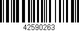 Código de barras (EAN, GTIN, SKU, ISBN): '42590263'