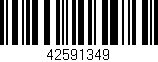 Código de barras (EAN, GTIN, SKU, ISBN): '42591349'