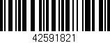 Código de barras (EAN, GTIN, SKU, ISBN): '42591821'