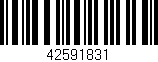 Código de barras (EAN, GTIN, SKU, ISBN): '42591831'