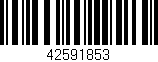 Código de barras (EAN, GTIN, SKU, ISBN): '42591853'