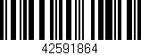 Código de barras (EAN, GTIN, SKU, ISBN): '42591864'