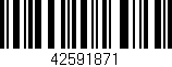 Código de barras (EAN, GTIN, SKU, ISBN): '42591871'