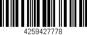 Código de barras (EAN, GTIN, SKU, ISBN): '4259427778'