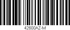 Código de barras (EAN, GTIN, SKU, ISBN): '42600AZ-M'