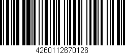 Código de barras (EAN, GTIN, SKU, ISBN): '4260112670126'
