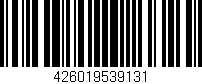 Código de barras (EAN, GTIN, SKU, ISBN): '426019539131'