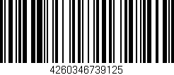 Código de barras (EAN, GTIN, SKU, ISBN): '4260346739125'