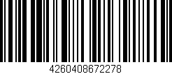 Código de barras (EAN, GTIN, SKU, ISBN): '4260408672278'