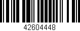 Código de barras (EAN, GTIN, SKU, ISBN): '42604448'