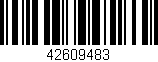 Código de barras (EAN, GTIN, SKU, ISBN): '42609483'