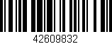 Código de barras (EAN, GTIN, SKU, ISBN): '42609832'