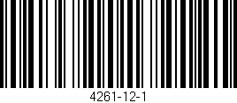 Código de barras (EAN, GTIN, SKU, ISBN): '4261-12-1'