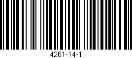 Código de barras (EAN, GTIN, SKU, ISBN): '4261-14-1'