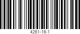 Código de barras (EAN, GTIN, SKU, ISBN): '4261-16-1'