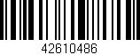 Código de barras (EAN, GTIN, SKU, ISBN): '42610486'