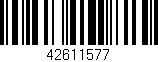 Código de barras (EAN, GTIN, SKU, ISBN): '42611577'