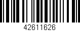 Código de barras (EAN, GTIN, SKU, ISBN): '42611626'