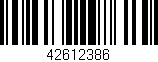 Código de barras (EAN, GTIN, SKU, ISBN): '42612386'