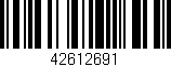 Código de barras (EAN, GTIN, SKU, ISBN): '42612691'