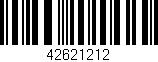 Código de barras (EAN, GTIN, SKU, ISBN): '42621212'