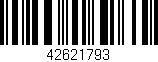 Código de barras (EAN, GTIN, SKU, ISBN): '42621793'