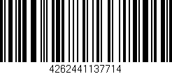Código de barras (EAN, GTIN, SKU, ISBN): '4262441137714'