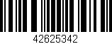 Código de barras (EAN, GTIN, SKU, ISBN): '42625342'