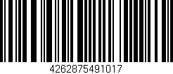 Código de barras (EAN, GTIN, SKU, ISBN): '4262875491017'