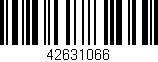 Código de barras (EAN, GTIN, SKU, ISBN): '42631066'
